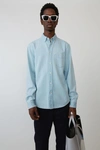 Acne Studios Classic Fit Shirt Bleached Denim