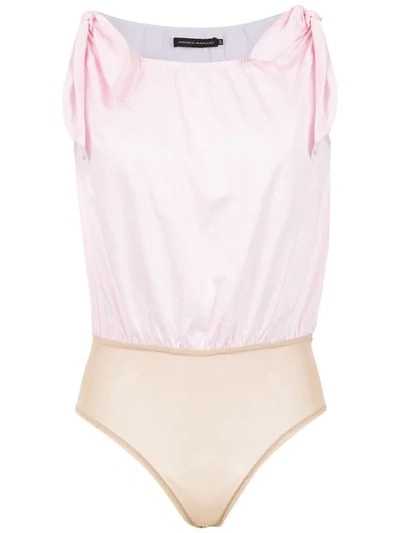 Andrea Marques Laços Bodysuit In Pink
