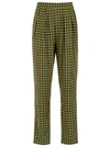Andrea Marques Printed Straight Trousers - Green