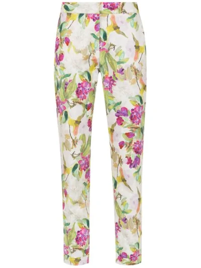 Andrea Marques Printed Straight Trousers - Neutrals