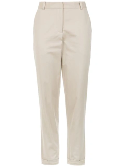 Andrea Marques Straight Trousers In Neutrals