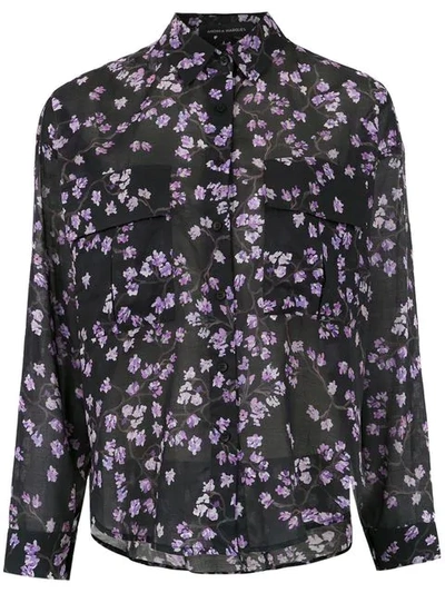 Andrea Marques Printed Box Shirt In Black