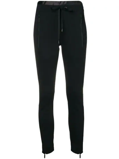 Cambio Drawstring Slim-fit Trousers - Black