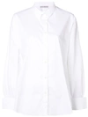 Palmer Harding Draped Back Buttoned Shirt In White