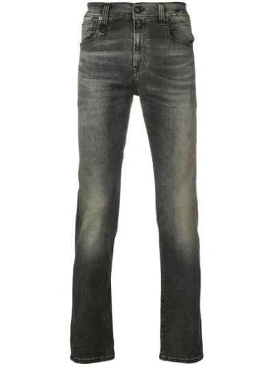 R13 Skate Slim-fit Jeans In Grey