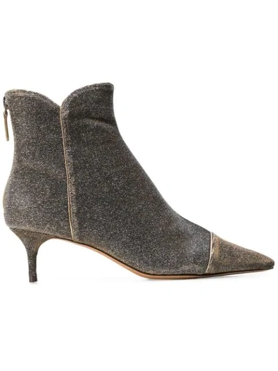 Alexandre Birman Callbie Ankle Boots - Metallic