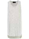 Andrea Bogosian Striped Tank In White