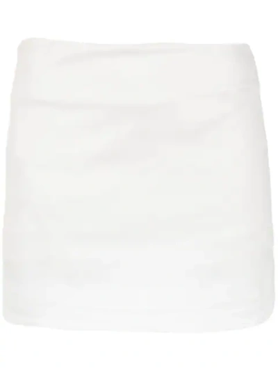 Andrea Bogosian High Waisted Slim Skirt - White