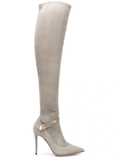 Giorgio Armani Knee-length Boots In Grey