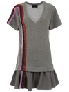 Andrea Bogosian Embroidered Dress In Grey