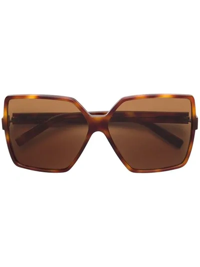 Saint Laurent New Wave 232 Betty Sunglasses In Brown
