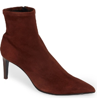 Rag & Bone Beha Stretch-suede Ankle Booties In Mahogany Suede