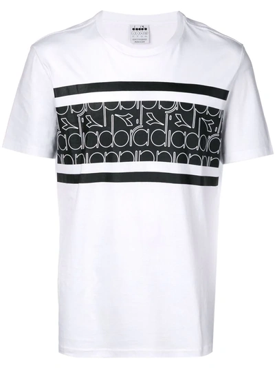 Diadora Logo Panel T-shirt - White