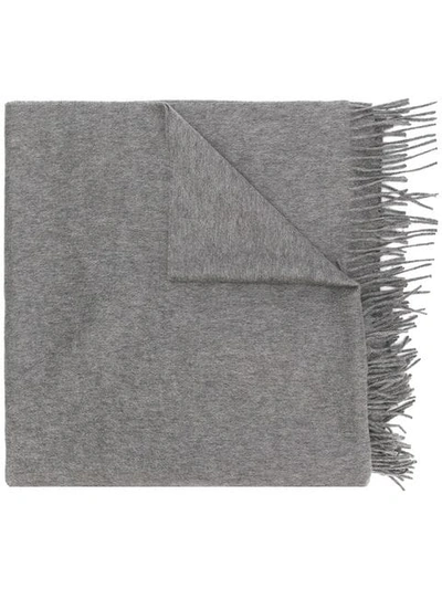 Fabiana Filippi My Private Life Fringed Hem Scarf - Grey