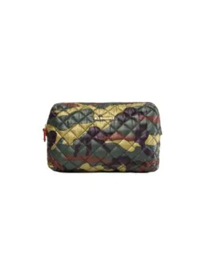 Mz Wallace Mica Zip Cosmetic Bag In Camo