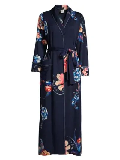 Jonquil Hampton Court French Terry Robe In Navy