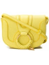 See By Chloé Hana Mini Pebbled Crossbody Bag In Yellow