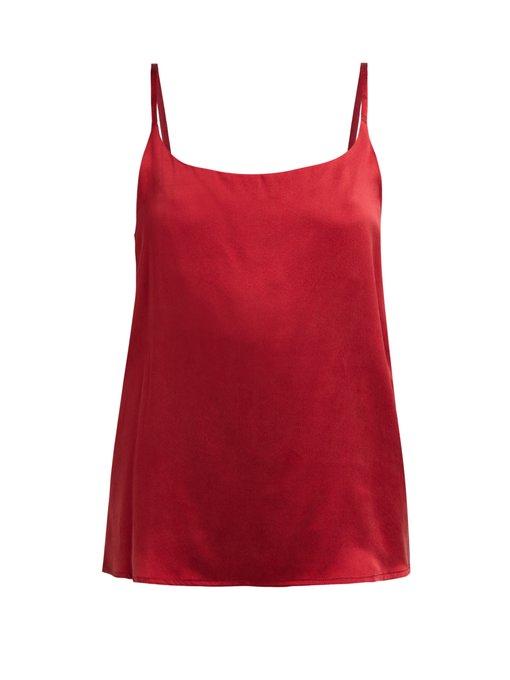 burgundy camisole top
