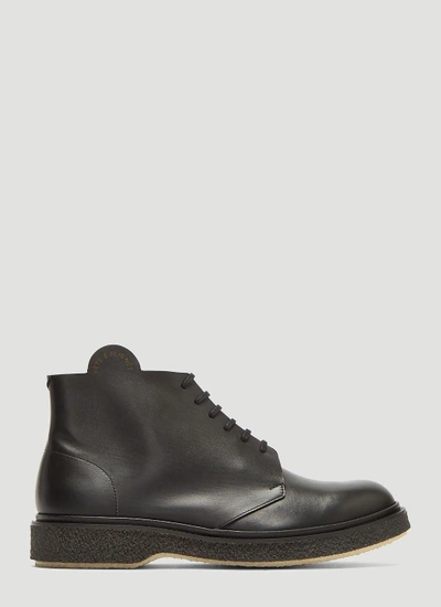 Adieu X Art And Science Lace-up Boots In Black