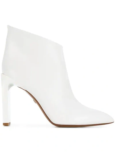 Roberto Cavalli Pointed Ankle Boots - White