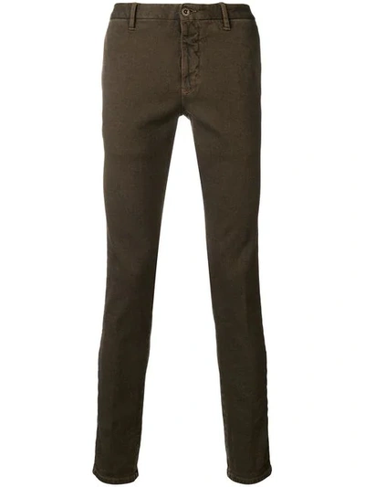 Incotex Slim Corduroy Trousers In Brown