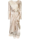 Preen By Thornton Bregazzi Baijie Sequinned Dress In Metallic
