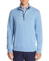Vineyard Vines Palm Beach Quarter-zip Sweater In Ocean Breeze