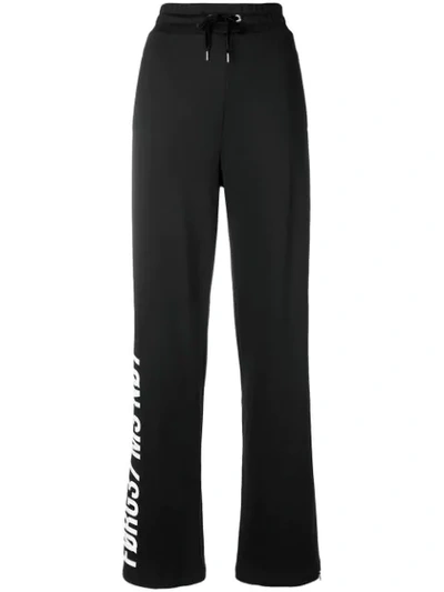 Red Valentino Forget Me Not Track Pants In Black