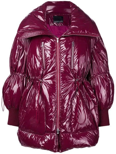 Chen Peng Oversized Puffer Jacket - Pink
