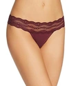 B.tempt'd By Wacoal B. Adorable Thong In Grape Wine