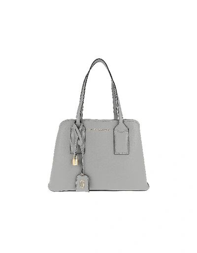 Marc Jacobs The Editor Leather Tote - Grey In Griffin/gold