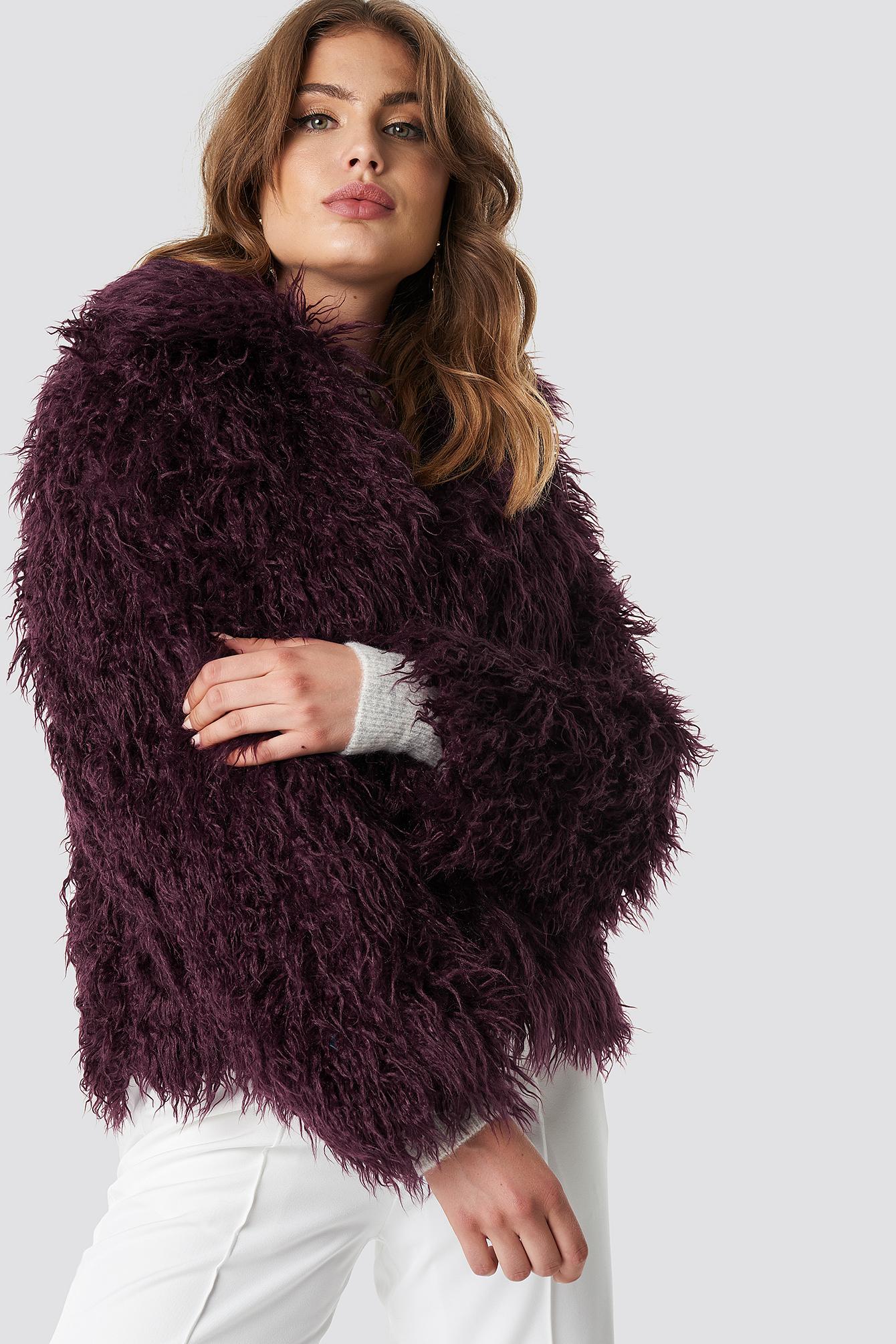 burgundy short jacket