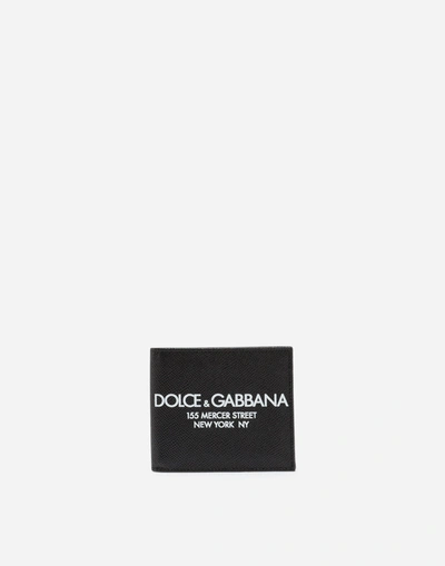 Dolce & Gabbana Printed Dauphine Calfskin Wallet In Multi-colored