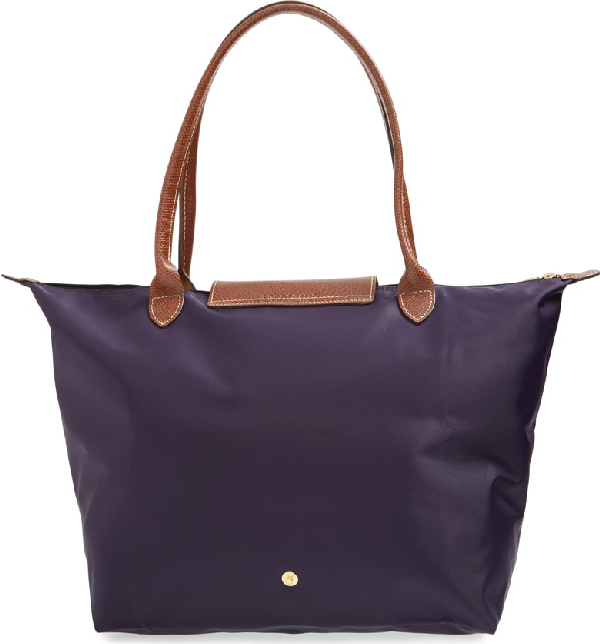 Longchamp Le Pliage Large Shoulder Tote Bag In Bilberry ModeSens