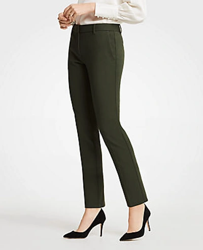 Ann Taylor The Ankle Pant In Cotton Twill - Curvy Fit In Wild Moss