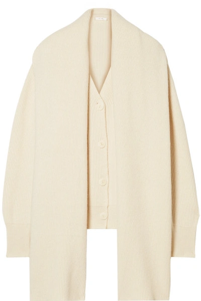 The Row Scarletta Oversized Cashmere Cardigan In Ivory
