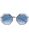 Chloé Tortoiseshell Round-frame Sunglasses In Brown