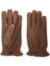 Orciani Elasticated Gloves - Brown