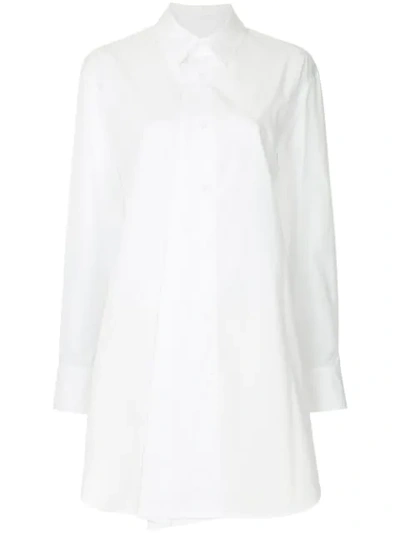 Yohji Yamamoto Oversized Asymmetric Shirt - White