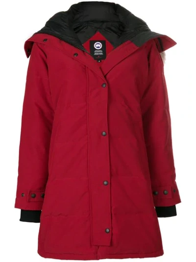 Canada Goose Shelburne Parka Coat In Red