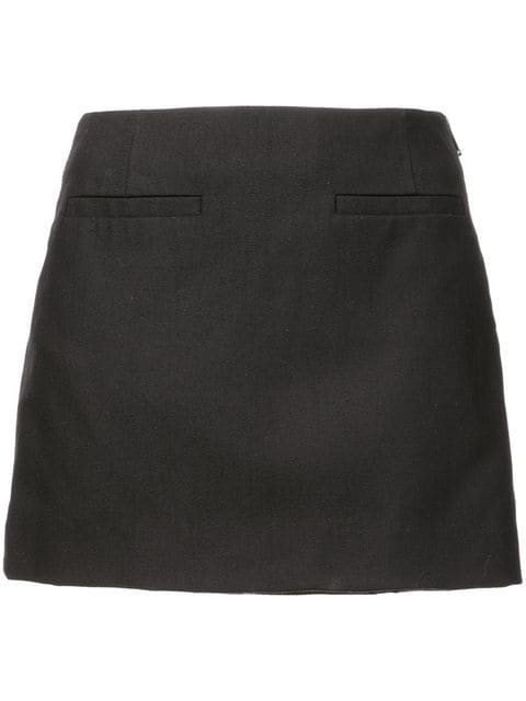 Vera Wang Structured Mini Skirt In Black | ModeSens