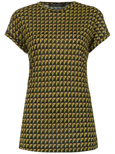 Andrea Marques Printed T In Green