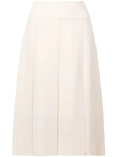 Cyclas Piped Seam Contrast Skirt In Neutrals