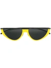 Mykita + Martine Rose Selina Sunglasses In Yellow & Orange