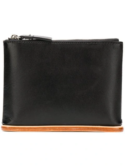 Building Block Zipped Purse - Black