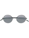 Mykita X Maison Margiela Round Shaped Sunglasses In Metallic