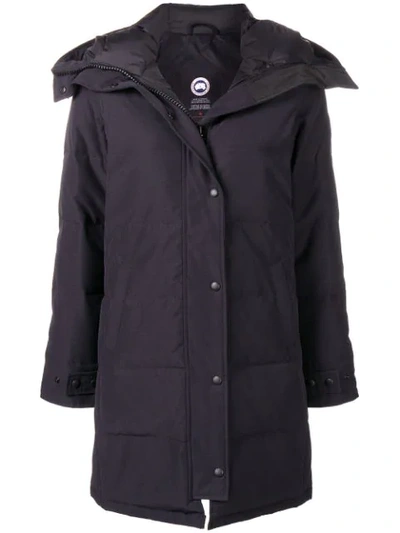 Canada Goose Shelbourne Padded Coat In Blue