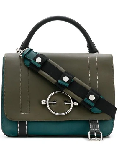 Jw Anderson Disc-hardware Tote Bag In Green