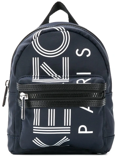 Kenzo Mini Logo Backpack - Blue