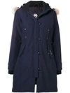 Canada Goose Mid-length Padded Coat - Blue